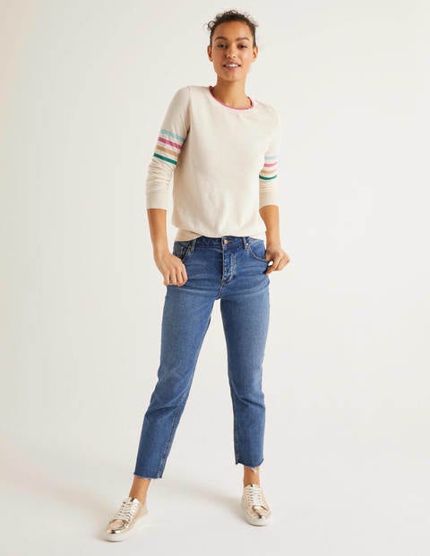 Banbury Sparkle Cotton Jumper - Ivory Banbury Sparkle Cotton Jumper - Ivory