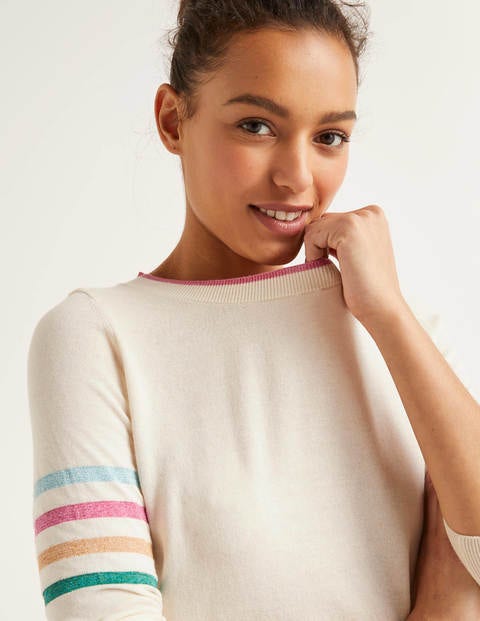Banbury Sparkle Cotton Jumper - Ivory Banbury Sparkle Cotton Jumper - Ivory