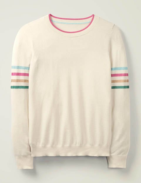 Banbury Sparkle Cotton Jumper - Ivory Banbury Sparkle Cotton Jumper - Ivory