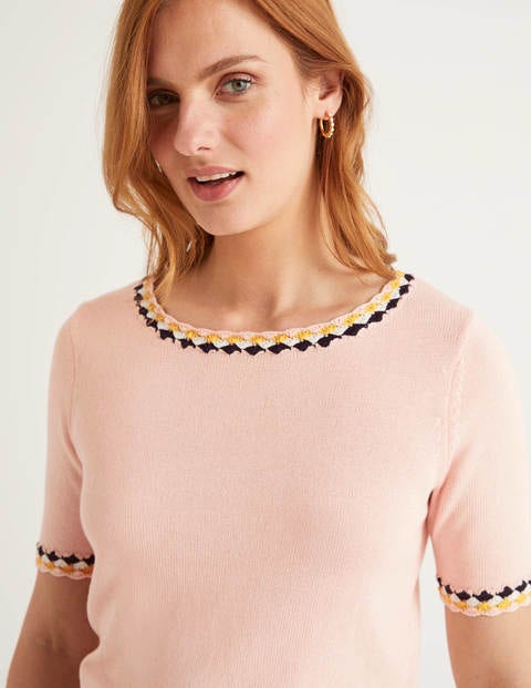 Albemarle Crochet Cotton Tee - Milkshake Albemarle Crochet Cotton Tee - Milkshake