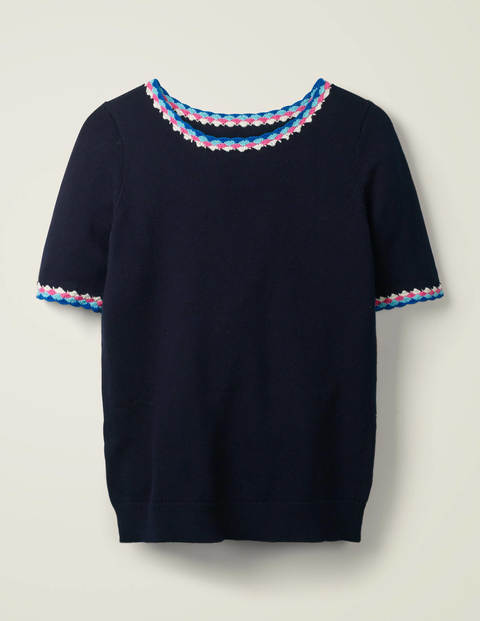 Albemarle Häkel-Baumwollshirt - Navy Albemarle Häkel-Baumwollshirt - Navy