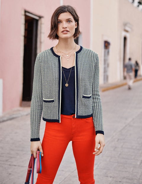 Cranbrook Cotton Cardigan - Navy Cranbrook Cotton Cardigan - Navy