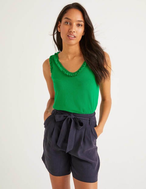 Chicester Frill Knitted Tank - Bright Green Chicester Frill Knitted Tank - Bright Green