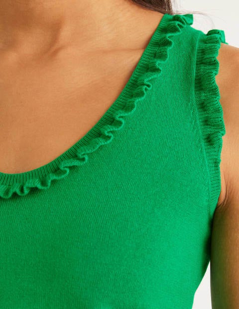 Chicester Frill Knitted Tank - Bright Green Chicester Frill Knitted Tank - Bright Green