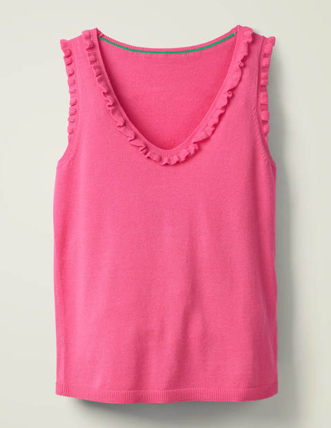 Chichester Stricktop mit Rüschen - Helles Pink Chichester Stricktop mit Rüschen - Helles Pink
