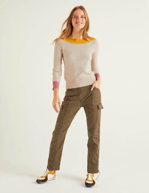 Pembroke Textured Jumper - Oatmeal Melange Pembroke Textured Jumper - Oatmeal Melange
