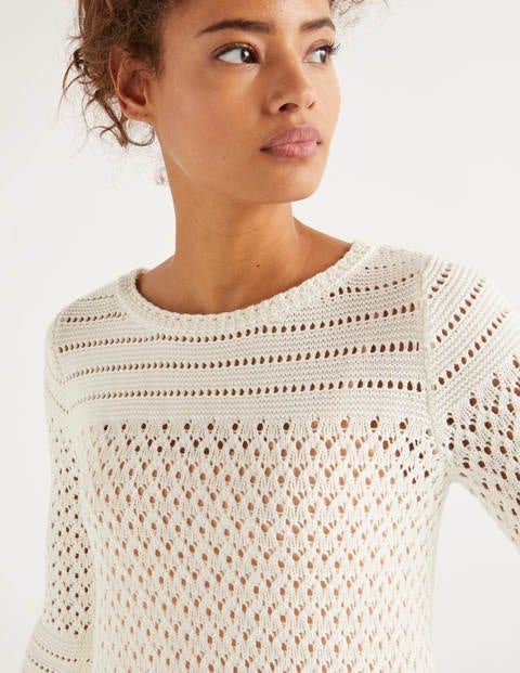 Danby Pointelle Sweater - Ivory Danby Pointelle Sweater - Ivory