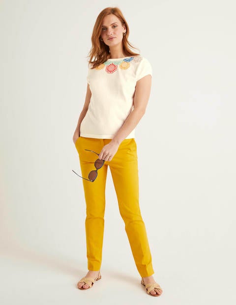 Elgin Embroidered Tee - Ivory Elgin Embroidered Tee - Ivory