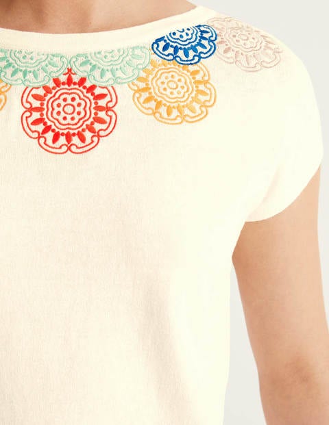Elgin Besticktes Baumwollshirt - Naturweiß Elgin Besticktes Baumwollshirt - Naturweiß