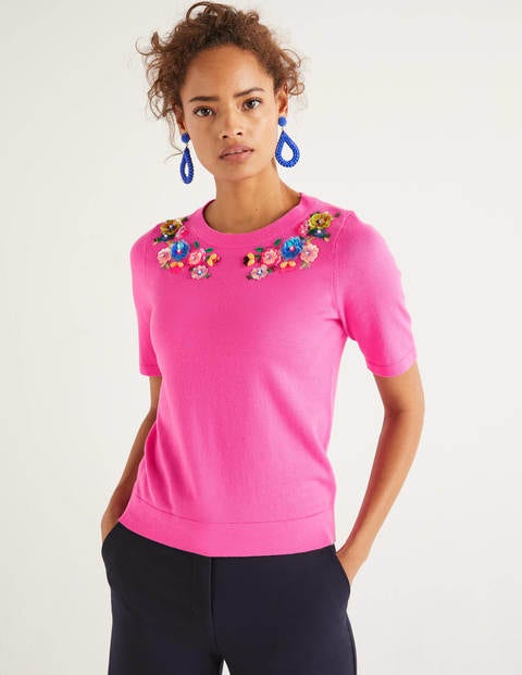 T-shirt Gowrie à ornements - Rose pop T-shirt Gowrie à ornements - Rose pop
