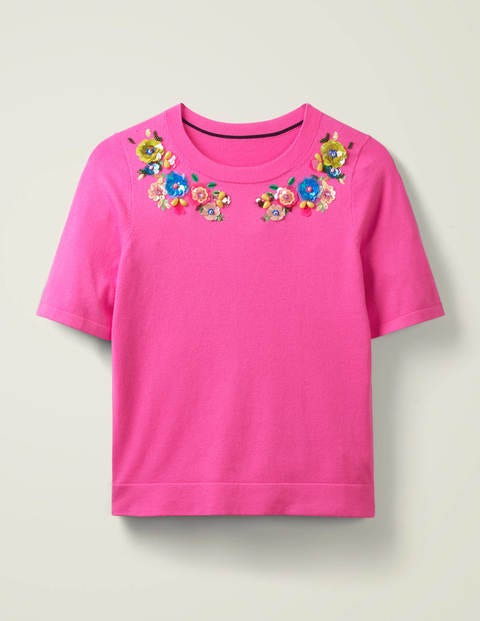 T-shirt Gowrie à ornements - Rose pop T-shirt Gowrie à ornements - Rose pop