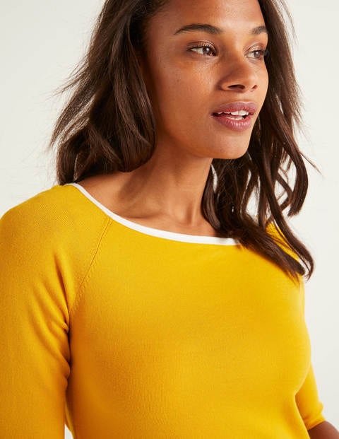 Bewdley Square Neck Sweater - Tuscan Sun Bewdley Square Neck Sweater - Tuscan Sun
