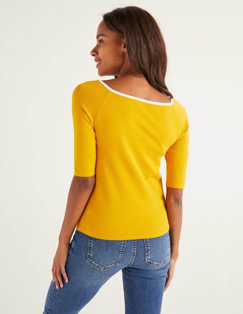 Bewdley Square Neck Sweater - Tuscan Sun Bewdley Square Neck Sweater - Tuscan Sun