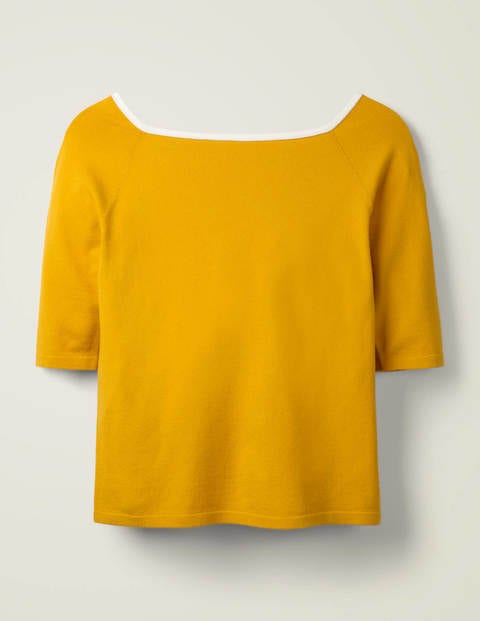 Bewdley Square Neck Sweater - Tuscan Sun Bewdley Square Neck Sweater - Tuscan Sun