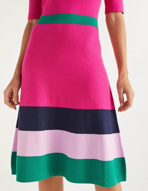 Jemima Stripe Knitted Dress - Pop Pansy Jemima Stripe Knitted Dress - Pop Pansy