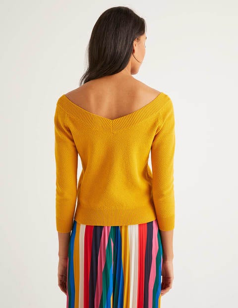 Pull Bristol texturé en coton - Soleil toscan Pull Bristol texturé en coton - Soleil toscan