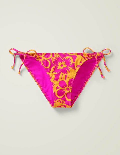 String Bikini Bottoms - Pop Pansy, Tropical Bloom String Bikini Bottoms - Pop Pansy, Tropical Bloom