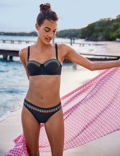 Bikini Bottoms - Navy Embroidery Bikini Bottoms - Navy Embroidery