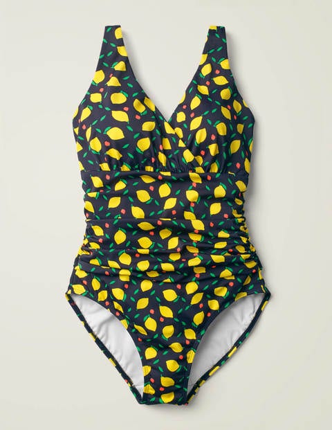 Talamanca Swimsuit - Navy, Lemon Fruit Talamanca Swimsuit - Navy, Lemon Fruit