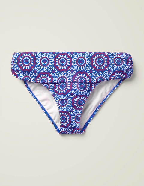 Eze Fold Over Bottoms - Bold Blue, Sun Tile Eze Fold Over Bottoms - Bold Blue, Sun Tile