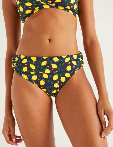 Eze Fold Over Bottoms - Navy, Lemon Fruit Eze Fold Over Bottoms - Navy, Lemon Fruit