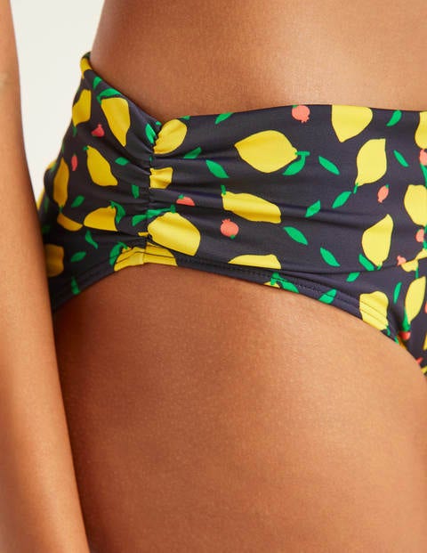 Eze Fold Over Bottoms - Navy, Lemon Fruit Eze Fold Over Bottoms - Navy, Lemon Fruit