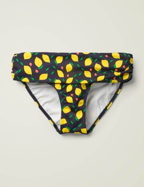 Eze Fold Over Bottoms - Navy, Lemon Fruit Eze Fold Over Bottoms - Navy, Lemon Fruit