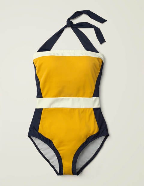 Santorini Swimsuit - Yellow Colourblock Santorini Swimsuit - Yellow Colourblock