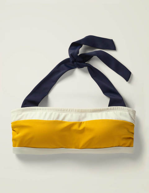Santorini Bikini Top - Ginger Colourblock Santorini Bikini Top - Ginger Colourblock