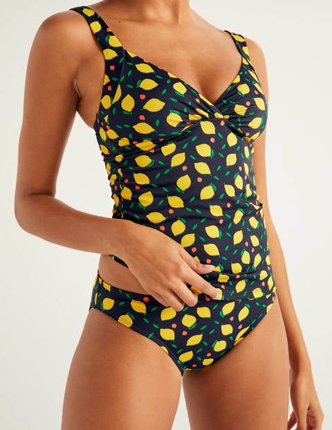 Talamanca Tankini Top - Navy, Lemon Fruit Talamanca Tankini Top - Navy, Lemon Fruit