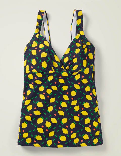 Talamanca Tankini Top - Navy, Lemon Fruit Talamanca Tankini Top - Navy, Lemon Fruit