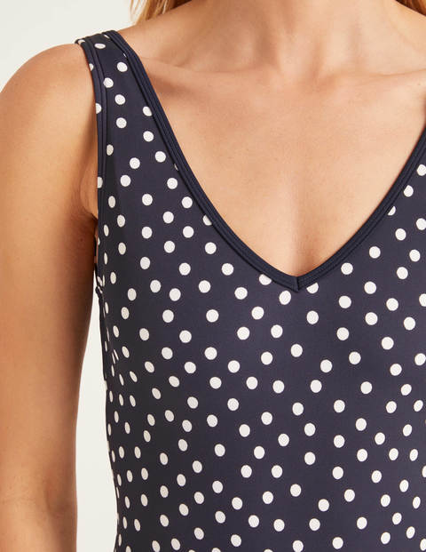 Symi Swimsuit - Navy, Scattered Dot Symi Swimsuit - Navy, Scattered Dot