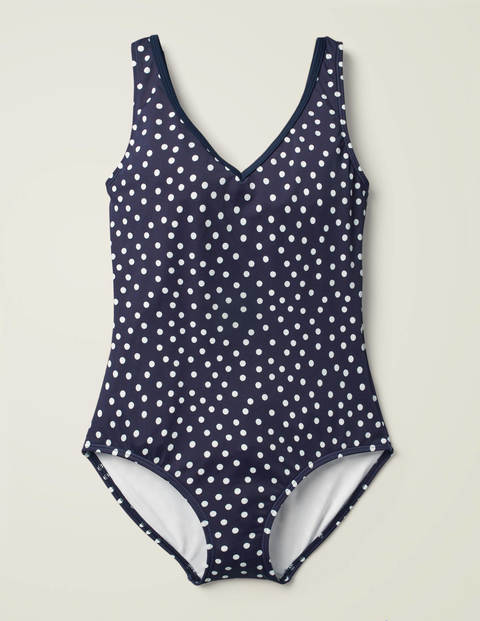 Symi Swimsuit - Navy, Scattered Dot Symi Swimsuit - Navy, Scattered Dot