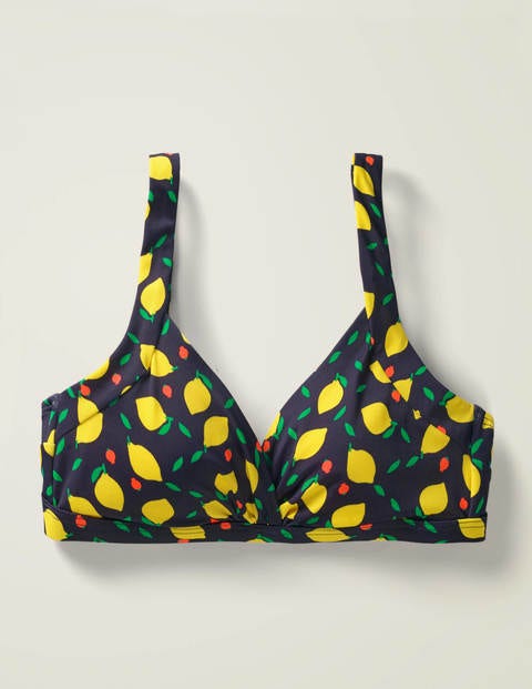 Talamanca Bikini Top - Navy, Lemon Fruit Medium Talamanca Bikini Top - Navy, Lemon Fruit Medium
