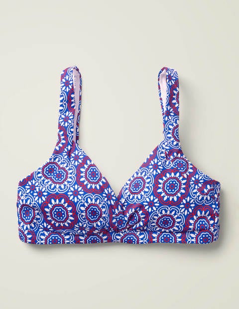 Talamanca Bikini Top - Bold Blue, Sun Tile Talamanca Bikini Top - Bold Blue, Sun Tile