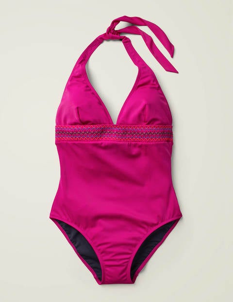 Como Embroidered Swimsuit - Polished Berry Como Embroidered Swimsuit - Polished Berry