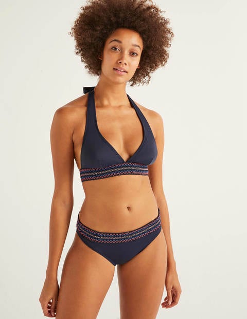 Como Embroidered Bottoms - Navy Como Embroidered Bottoms - Navy