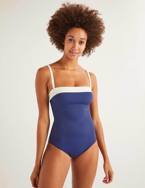 Salerno Bandeau Swimsuit - Sailor Blue Colourblock Salerno Bandeau Swimsuit - Sailor Blue Colourblock
