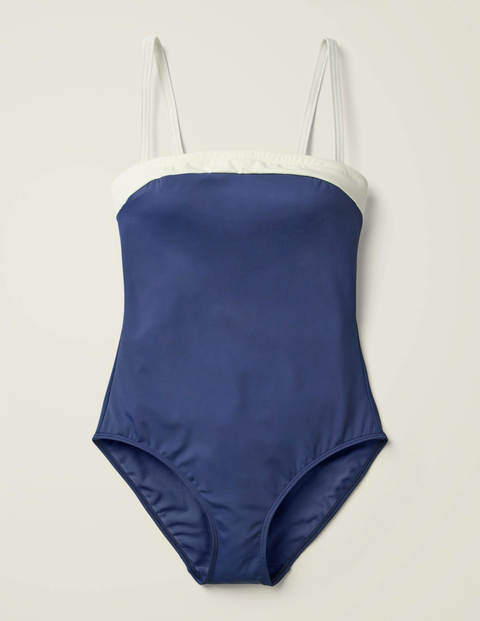 Salerno Bandeau Swimsuit - Sailor Blue Colourblock Salerno Bandeau Swimsuit - Sailor Blue Colourblock