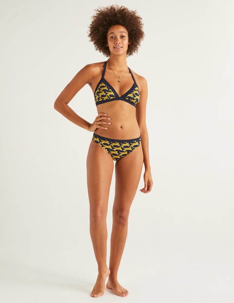 Patmos Halterneck Bikini Top - Navy, Spotted Cheetah Patmos Halterneck Bikini Top - Navy, Spotted Cheetah