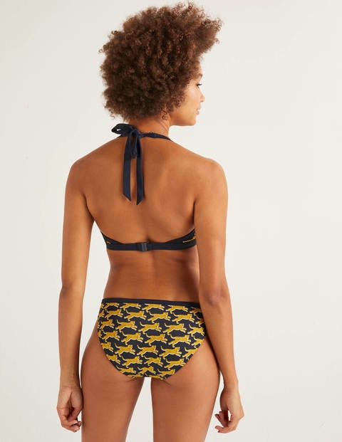 Patmos Halterneck Bikini Top - Navy, Spotted Cheetah Patmos Halterneck Bikini Top - Navy, Spotted Cheetah