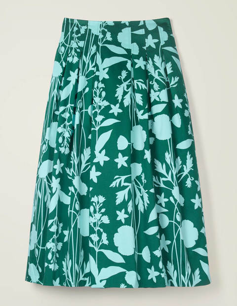 Theodora Pleated Skirt - Forest, Garden Charm Theodora Pleated Skirt - Forest, Garden Charm