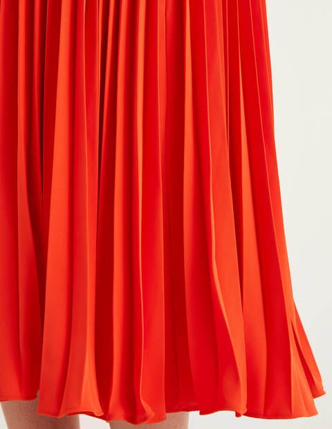 Kristen Pleated Skirt - Orange Sunset Kristen Pleated Skirt - Orange Sunset