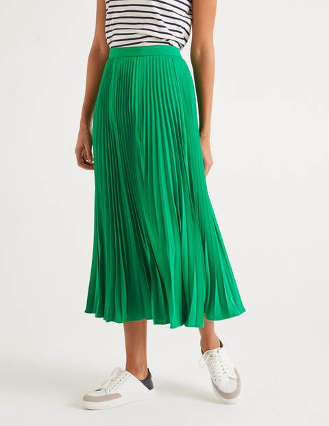 Kristen Pleated Skirt - Rich Emerald Kristen Pleated Skirt - Rich Emerald