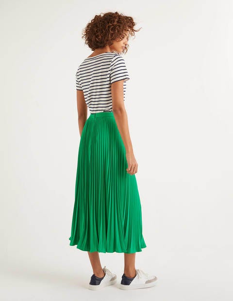 Kristen Pleated Skirt - Rich Emerald Kristen Pleated Skirt - Rich Emerald