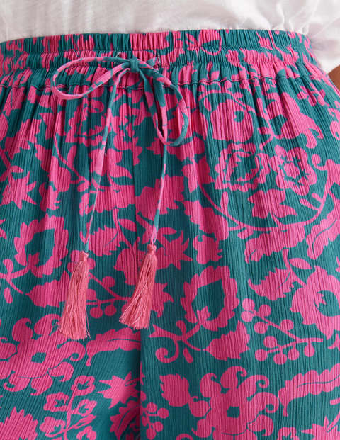 Bembridge Trousers - Vibrant Teal, Tropical Retreat Bembridge Trousers - Vibrant Teal, Tropical Retreat