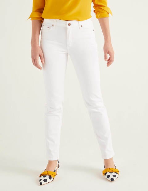 Slim Straight Jeans - White Slim Straight Jeans - White