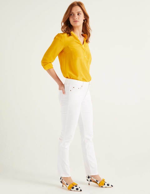 Slim Straight Jeans - White Slim Straight Jeans - White