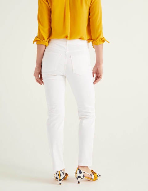 Slim Straight Jeans - White Slim Straight Jeans - White