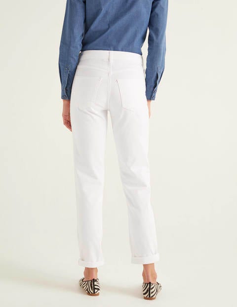 Girlfriend Jeans - Ecru Girlfriend Jeans - Ecru